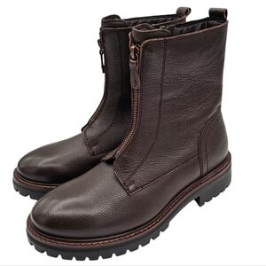 Alberto Torresi Genuine Brown Leather Short Boots Size 39 - fits like 8